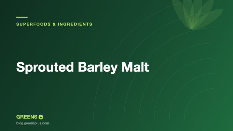 Sprouted Barley Malt — Greens Plus